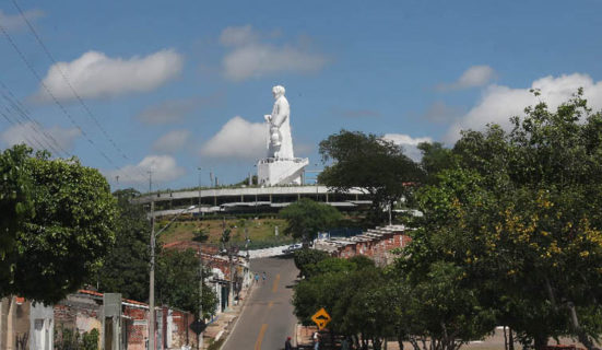 A statue in Brazil where people have committed suicide. 